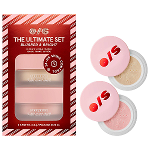 Mini Duo de Pó ONE/SIZE Ultimate Blurring Setting Powder Blurred & Bright Travel Duo | Cor: Transluscent/Ultra Pink