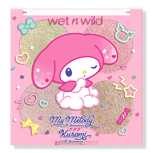 Paleta de Rosto Wet N Wild My Melody Anniversary Blush & Highlighter Quad | Cor: My Sweet Glow
