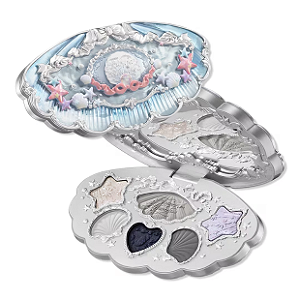 Paleta de Sombras Flower Knows Shell's Jewel Collection 6-Color Makeup Palette | Cor: 03 Deep Sea