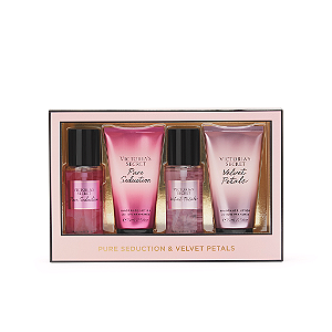 Kit Presenteável Mini Victoria's Secret Pure Seduction & Velvet Petals Travel Size Gift Set
