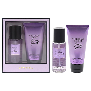 Kit Presenteável Mini Victoria's Secret Love Spell Travel Size Gift Set | 75ML cada item