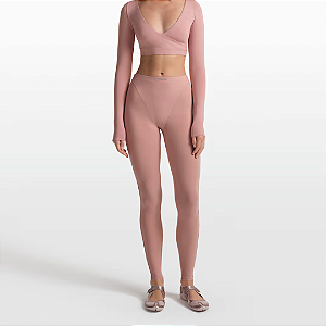 Calça Painel em V NikeSKIMS Weightless Layers Women's High-Waisted V-Panel Leggings - XL | Cor: Rosa