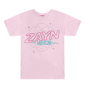 Camiseta Zayn Vegas Airbrush Tee | Cor: Rosa | TM XL