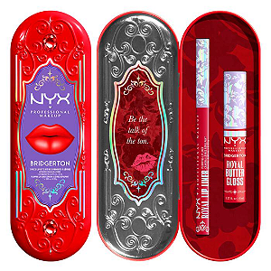 Kit Labial Nyx Bridgerton Royal Treasures 2-Piece Lip Kit | Cor: ROGUE ROMANCE, FLIRT ALERT | EDIÇÃO LIMITADA