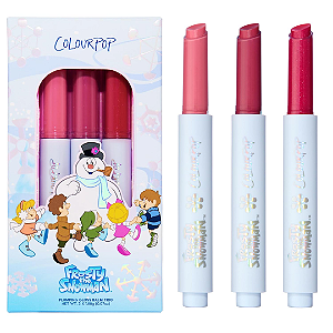 Trio de Balms Colourpop x Frosty the Snowman So Juicy Plumping Gloss Balm Trio | Cor: Chill Out!