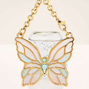 Suporte para Higienizador Bath and Body Works "PocketBac Holder" Stained Glass Butterfly