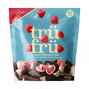 Tru Fru White & Dark Chocolate Frozen Whole Raspberries 227g