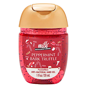 Higienizador de Mãos Bath and Body Works Milk Peppermint Bark Truffle