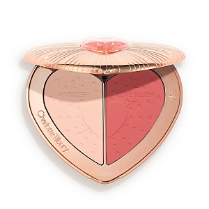 Duo Blush e Iluminador Charlotte Tilbury Pillow Talk Beauty Soulmates Palette | Cor: Flawless Rosewood