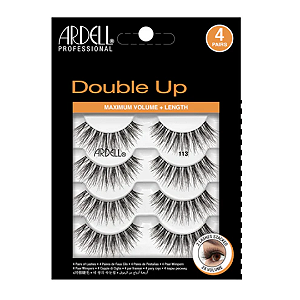 Cílios Postiços Ardell Professional Double Up Wispies, 113, 4-Pack