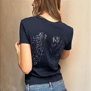 Blusa Subdued Wings T-shirt TM 2 | Cor: Azul