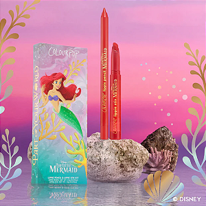 Kit Labial Colourpop The Little Mermaid Lip Liner & Lipstick Set | Cor: Part Of Your World | A Pequena Sereia EDIÇÃO LIMITADA
