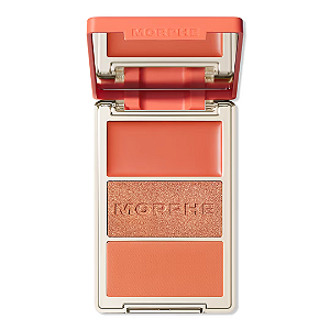 Blush Morphe Cheek Thrills Multi-Finish Face Trio | Cor: Honeymoon Spritz