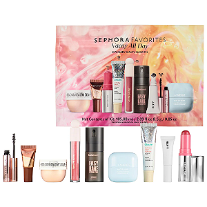 Kit Sephora Favorites Vacay All Day Makeup and Skincare Value Set | EDIÇÃO LIMITADA