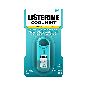 Spray Bucal Listerine Cool Mint Pocketmist Breath Spray for Fresh Breath