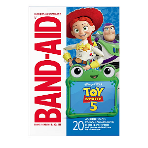 Curativos Band-Aid Brand Adhesive Bandages Toy Story 5 Disney and Pixar 20 unidades