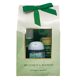 Kit Presenteável Bath & Body Works Aromatherapy Stress Relief Recharge & Refresh Gift