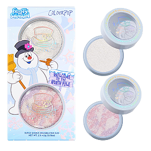 Duo de Iluminador Colourpop Frosty The Snowman x Colourpop Fastest Belly-Whopper Super Shock Highlighter Duo