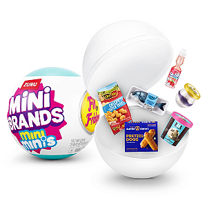 Cápsula Surpresa Mini Brands Fill the Fridge Mini Minis Series 1: Plastic Mini Figures Set | Coleção Geladeira