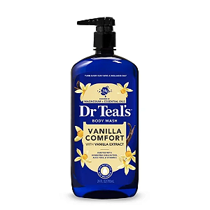 Sabonete Líquido Dr Teal's Vanilla Comfort Body Wash with Pure Epsom Salt & Essential Oils 710ml