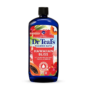 Sabonete Líquido Dr Teal's Hawaiian Bliss Foaming Bath with Epsom Salt and Alaea Red Sea Salt 710ml
