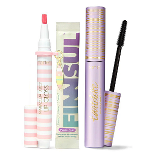 Kit Gloss Labial e Máscara de Cílios Tarte X FINNSUL Tubing Mascara + Juicy gloss | Navy and Lemonade