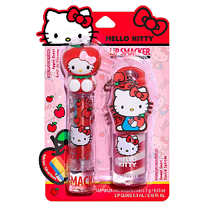 Duo Balm Labial e Gloss Labial Lip Smacker X Hello Kitty Fruity Lip Balm & Gloss Duo
