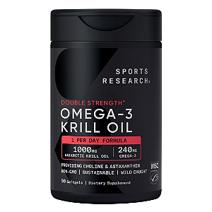 Suplemento Sports Research Omega-3 Krill Oil Superba2 1000mg | 90 Cápsulas