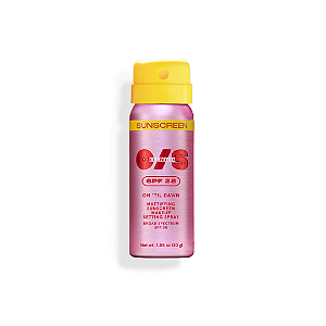 Spray Facial Com Proteção Solar ONE/SIZE On ‘Til Dawn Mattifying Sunscreen Makeup Setting Spray SPF 28 Travel-Sized 30g