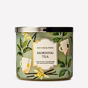 Vela Bath And Body Works Morning Tea 3-Wick Candle