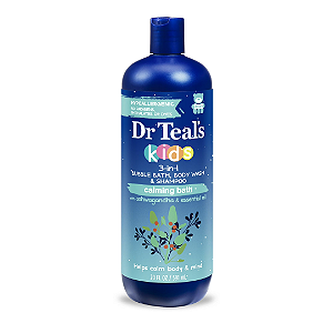 Sabonete Líquido Infantil 3 em 1 Dr Teal's Kids 3-in-1 Bubble Bath 591ml | Ashwagandha