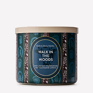 Vela Bath And Body Works Walk In The Woods 3-Wick Candle