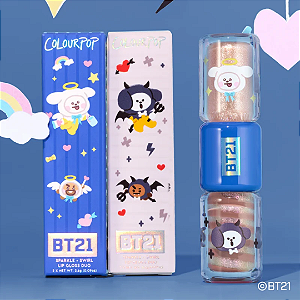 Gloss Labial Colourpop Sparkle + Swirl Lip Gloss Duo | Cor: Crunchy n’ Passionate | BT21