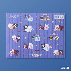 Adesivos Faciais Colourpop Mystery BT21 Face Crystals | Sortido