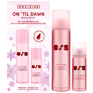 Kit Spray Fixador e Mini Spray Fixador One/Size On 'Til Dawn Mattifying Waterproof Setting Spray Big & Bitty Duo | EDIÇÃO LIMITADA