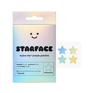 Refil Adesivo Hidrocolóide Starface Hydro-Star Holographic Hydrocolloid Star Pimple Patch | Holographic Hydrocolloid Stars
