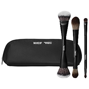 Kit Makeup By Mario Mario's Face and Eye Trio Cosmetic Brush Set