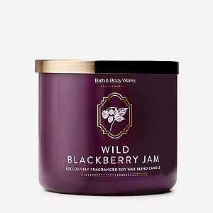 Vela Bath and Body Works Wild Blackberry Jam 3-Wick Candle