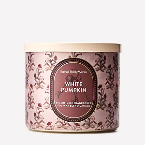 Vela Bath and Body Works White Pumpkin 3-Wick Candle