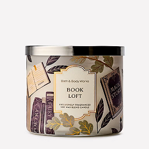 Vela Bath and Body Works Book Loft 3-Wick Candle