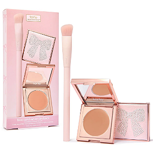 Kit Corretor de Cor e Pincel Tarte Face Card Never Declines CC Undereye & Brush | Medium-Tan Peach