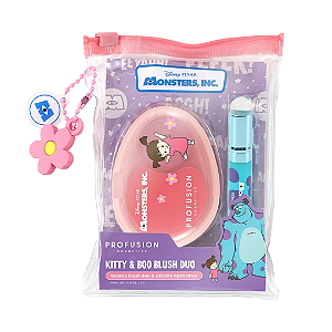 Blush e Aplicador Profusion Cosmetics Monsters Inc Bouncy Blush Duo & Silicone Applicator | Kitty & Boo