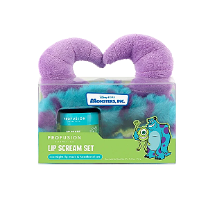 Kit Máscara Labial e Tiara Profusion Cosmetics Monsters Inc Overnight Lip Mask & Headband Set | Lip Scream