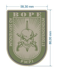 BRASÃO BOPE PMPI - MANGA DA GANDOLA