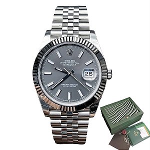 Rolex Datejust Cinza Grafite 40mm Automático