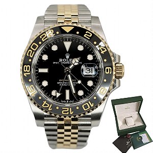 Rolex GMT Master II Aço e Ouro Automático