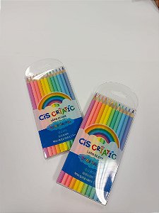 Lápis de cor pastel - 12 cores