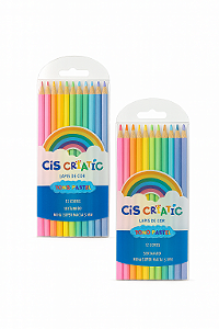 LÁPIS DE COR PASTEL - 12 CORES