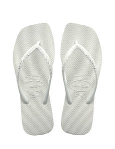 Havaianas slim square lisa branca