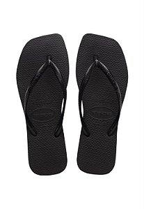 Havaianas slim square lisa preta